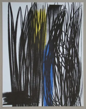 Lithograph Hartung - Composition pour XXe Siècle, 1973