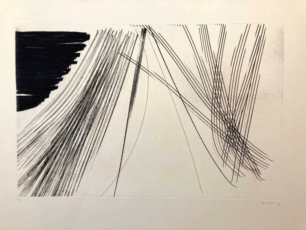 Engraving Hartung - Eau-forte signé et numérotée 