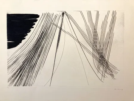 Engraving Hartung - Eau-forte signé et numérotée 