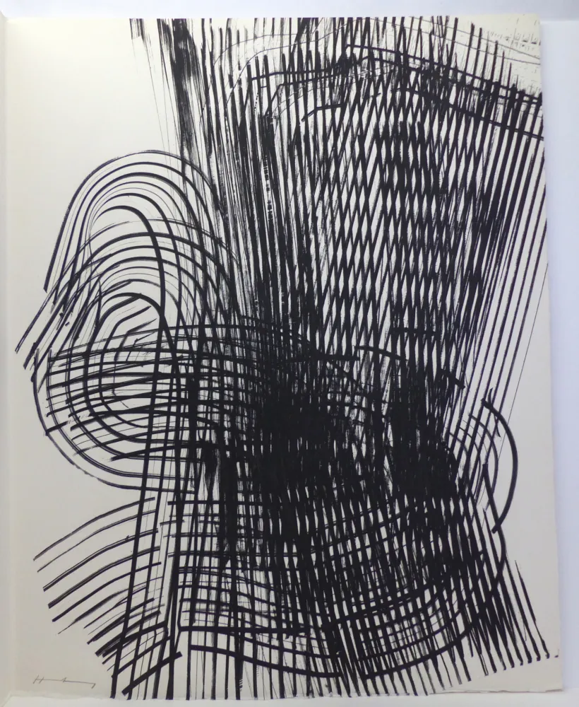 Engraving Hartung - Eau-forte sur vélin d'Arches. 1973. Signée