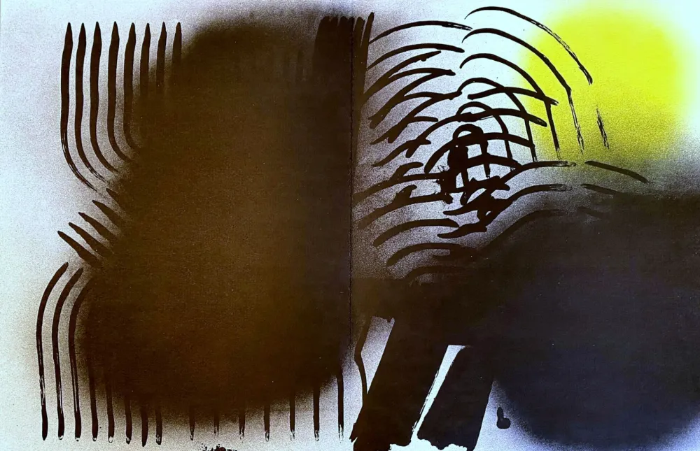 Lithograph Hartung - Farandole