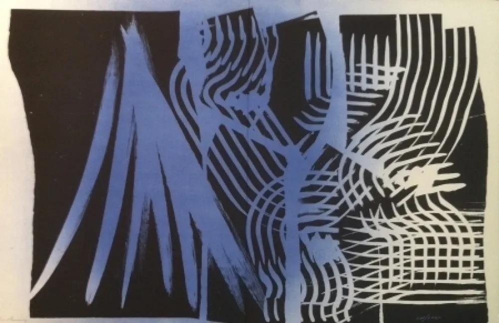 Lithograph Hartung - Farandole