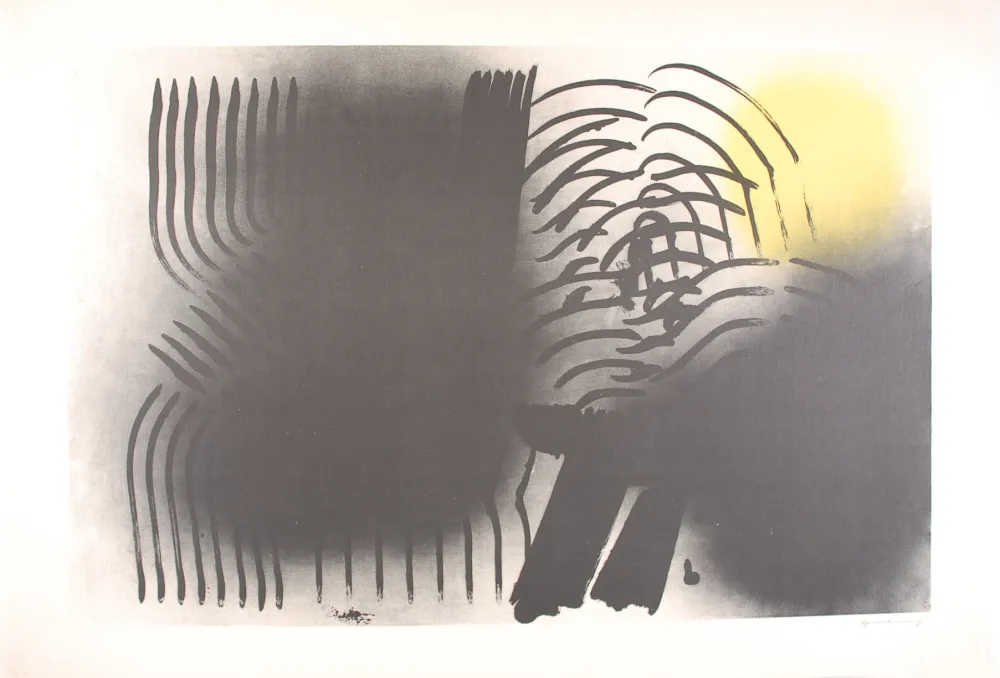 Lithograph Hartung - FARANDOLE : L 1970-2