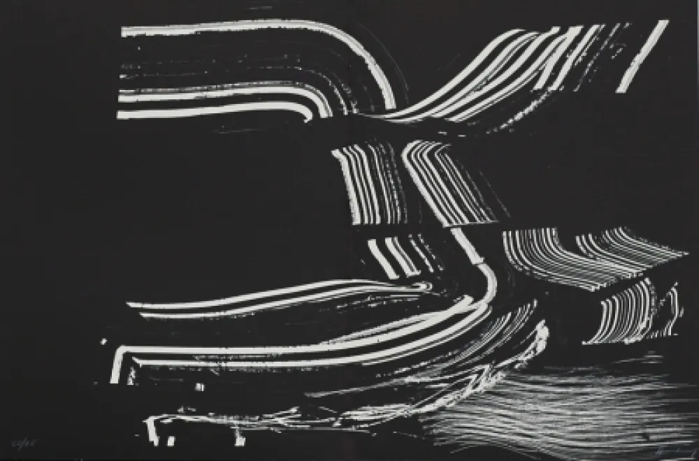 Lithograph Hartung - Farandole XIV