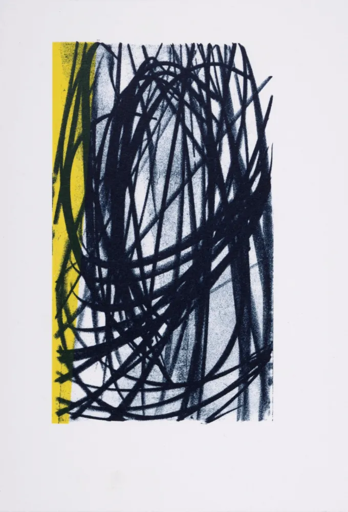 Lithograph Hartung - Gedanken (#1), 1987-88