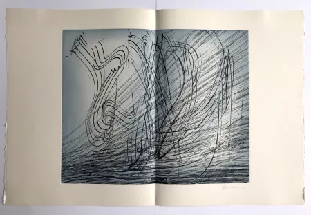 Engraving Hartung - GM 1973-10 / Élégie des Alizés pl. II