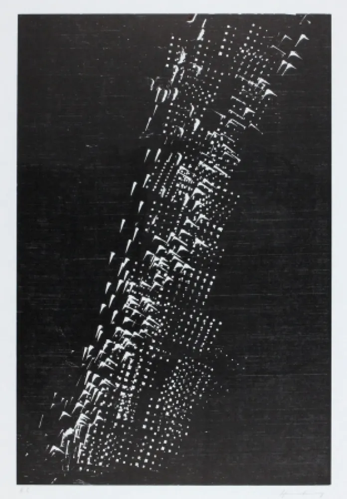 Woodcut Hartung - H-1-1976