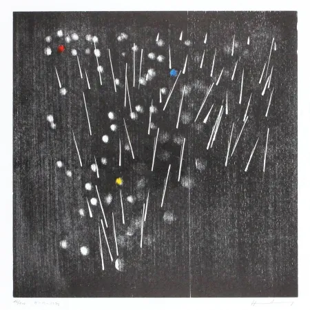 Woodcut Hartung - H-13-1973