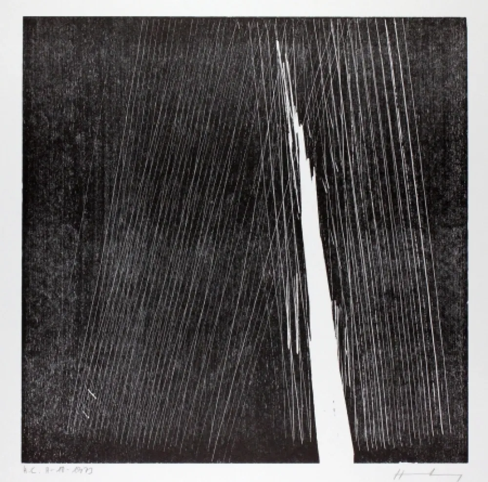 Woodcut Hartung - H-18-1973