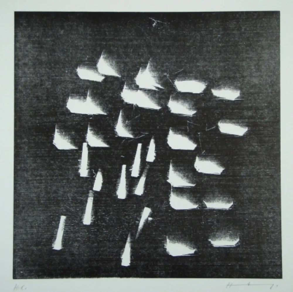 Woodcut Hartung - H-19-1973