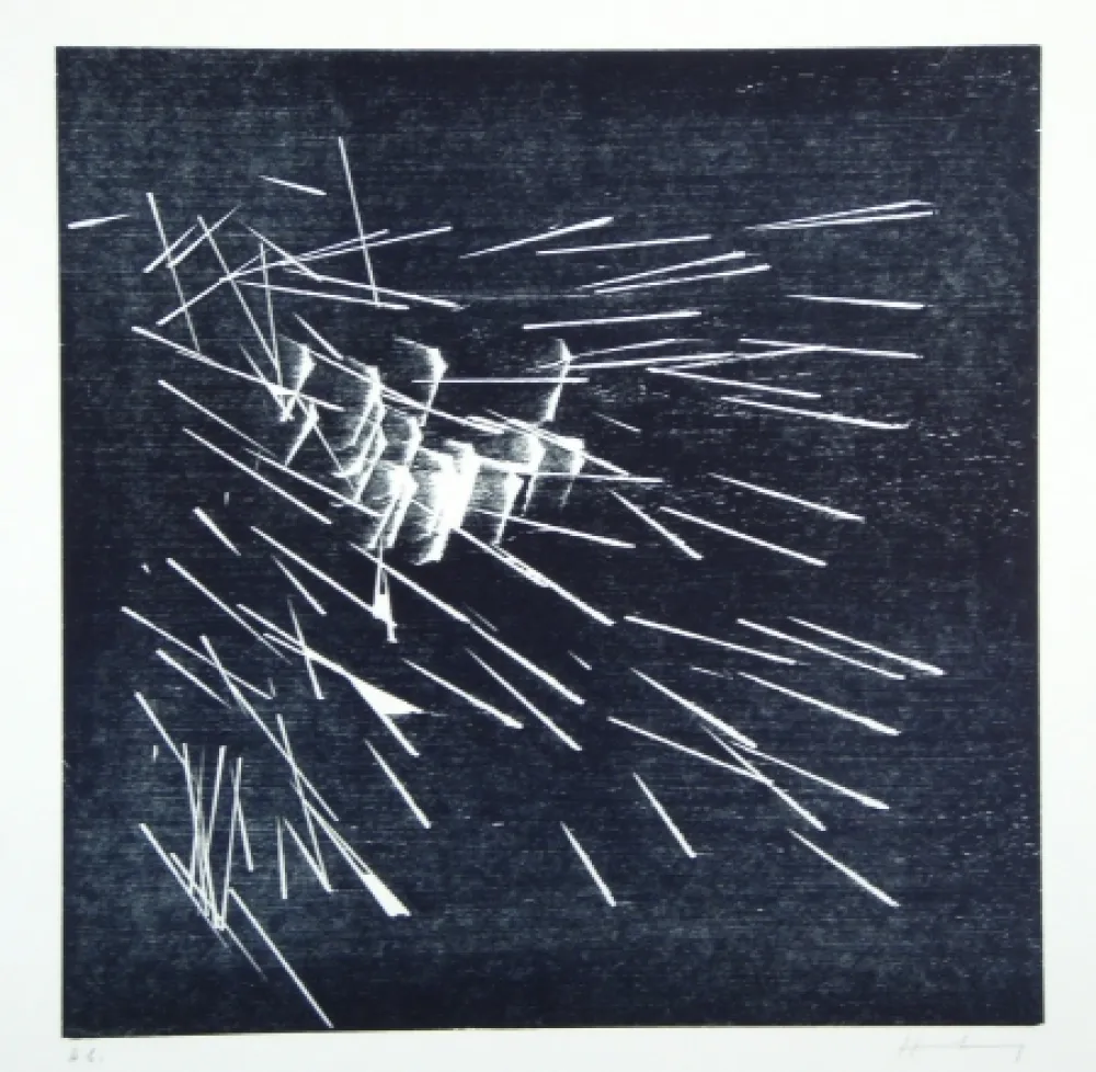 Woodcut Hartung - H-22-1973