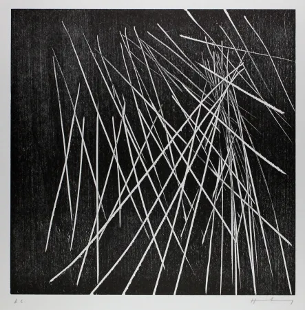 Woodcut Hartung - H-8-1973