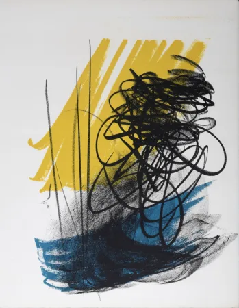 Lithograph Hartung - Homage to San Lazzaro, 1975