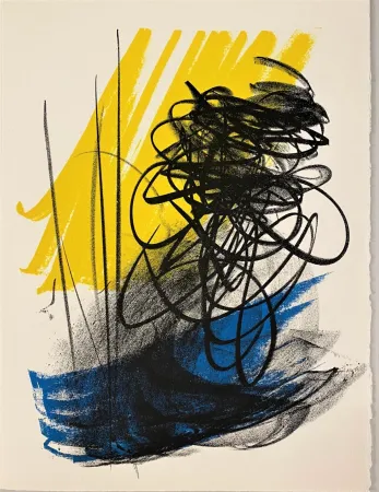 Lithograph Hartung - Hommage à San Lazzaro