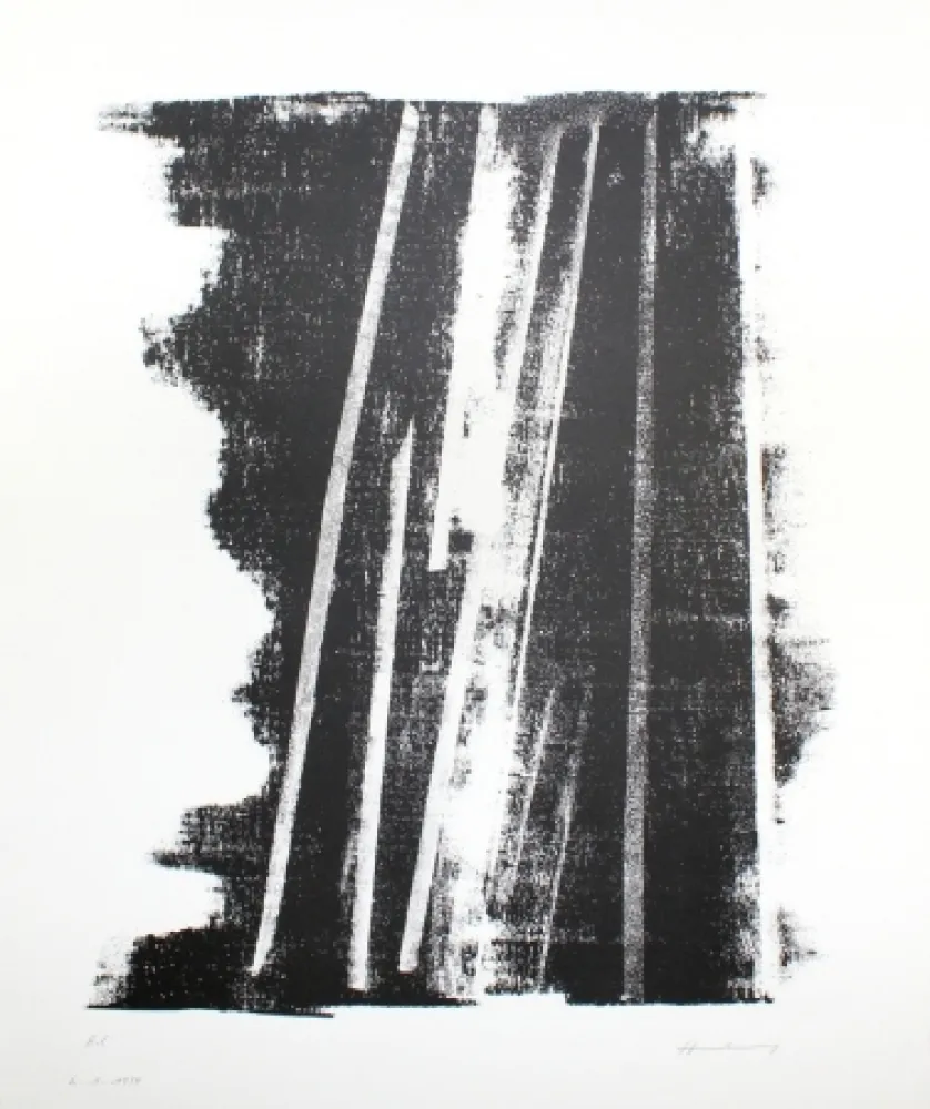 Lithograph Hartung - L-1