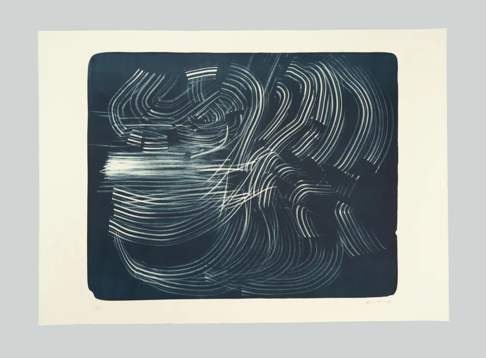 Lithograph Hartung - L-10-1973