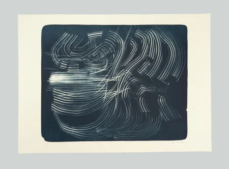 Lithograph Hartung - L-10-1973