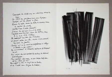 Lithograph Hartung - L 162, 1965