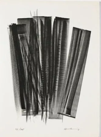 Lithograph Hartung - L 162 (Jean Cassou: vingt-deux poèms)