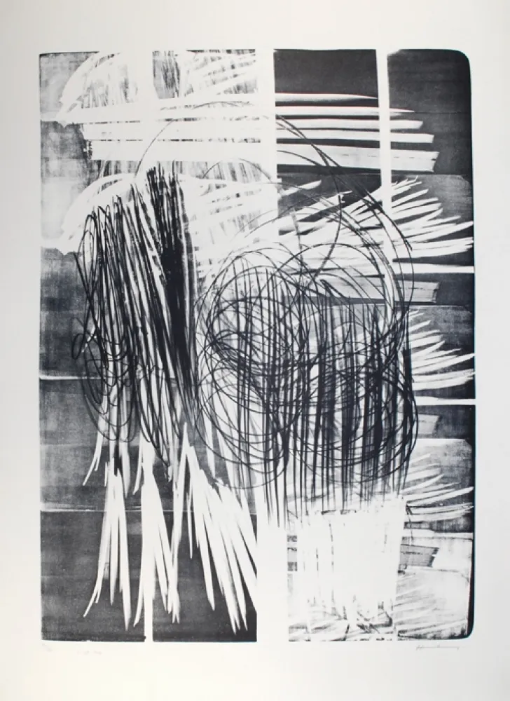 Lithograph Hartung - L - 16B - 1974 