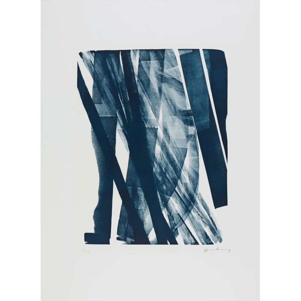 Lithograph Hartung - L 1973 - 34,