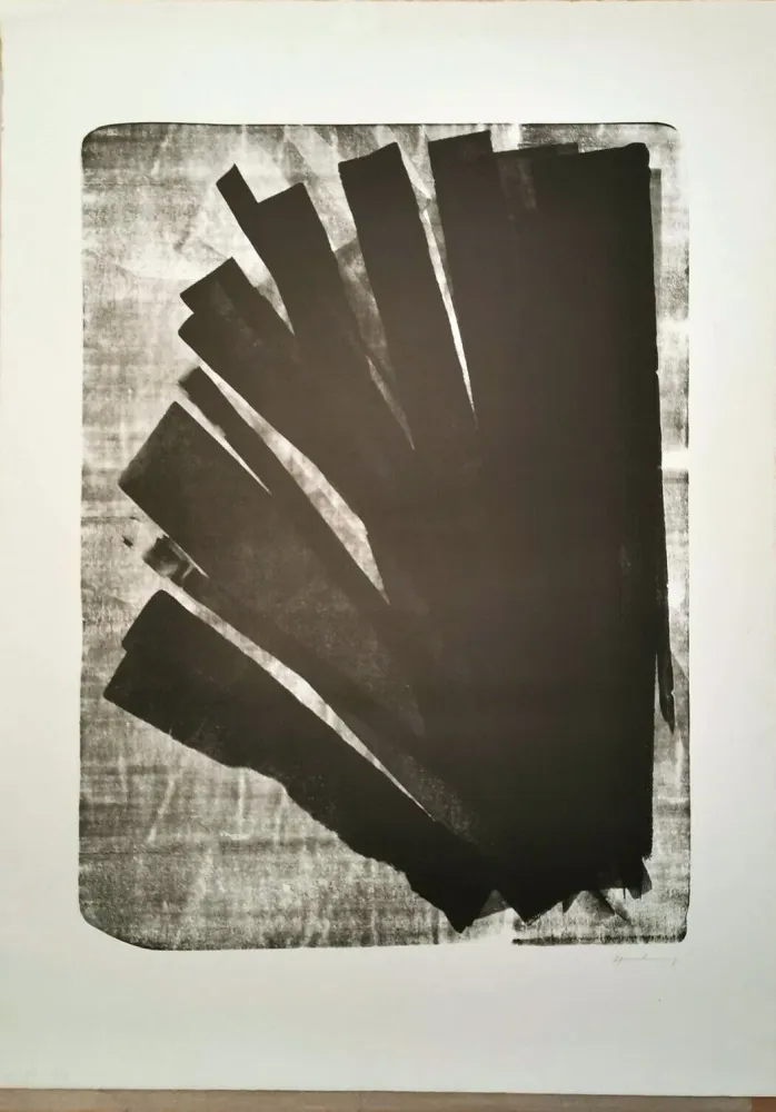 Lithograph Hartung - L 1973-58, 1973