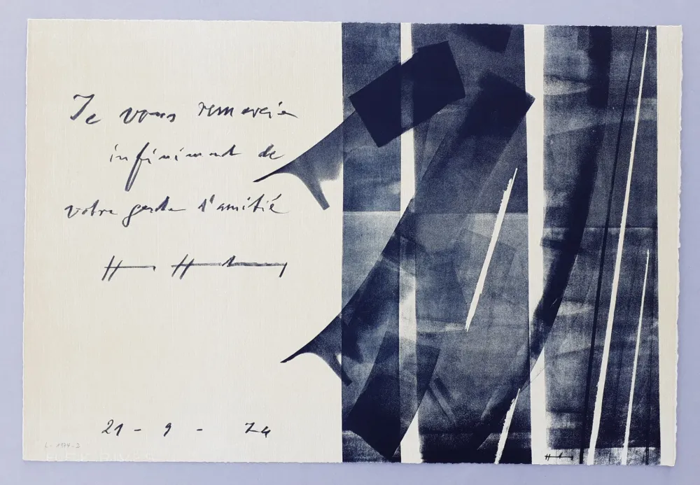 Lithograph Hartung - L-1974-2