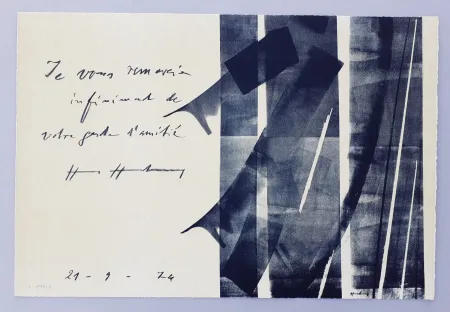 Lithograph Hartung - L-1974-2