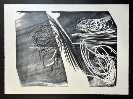 Lithograph Hartung - L 1974-8