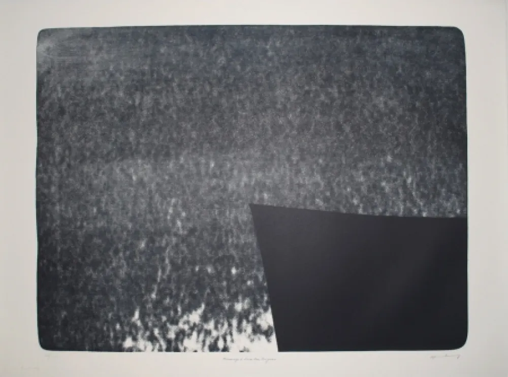 Lithograph Hartung - L 1976-25:  Hommage à Eva Bergman