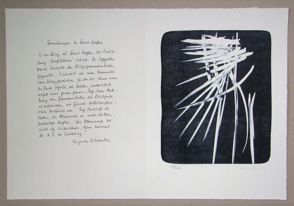 Lithograph Hartung - L 1976-27