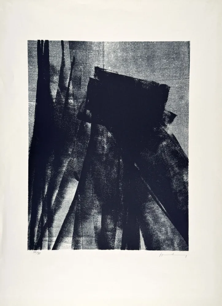 Lithograph Hartung - L 1977-4 
