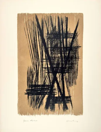 Lithograph Hartung - L 27 