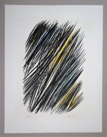 Lithograph Hartung - L19 - 1957