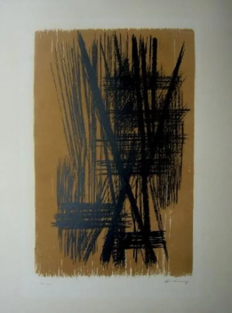 Lithograph Hartung - L27