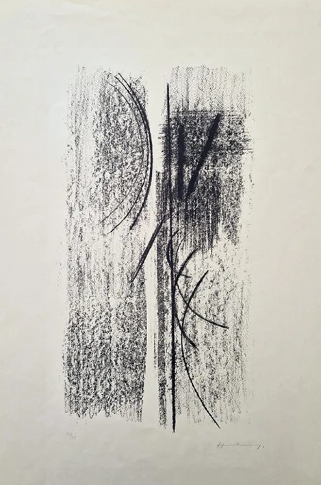 Lithograph Hartung - Litho 84