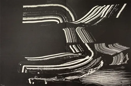 Lithograph Hartung - Lithograph XII from Farandole