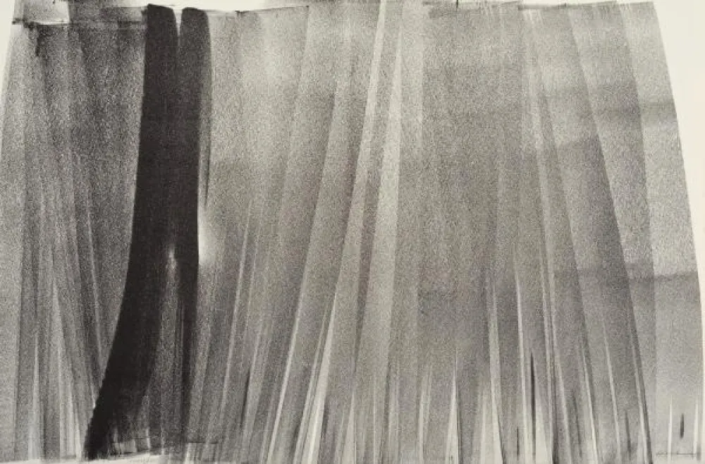 Lithograph Hartung - Lithographie originale. Signée. 