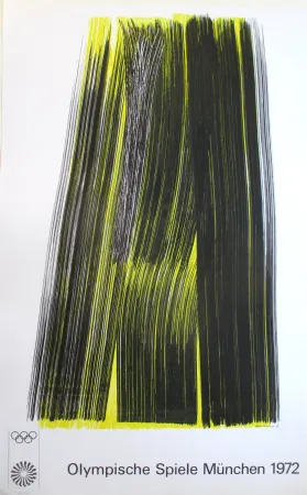 Lithograph Hartung - OL 1972 . original colourlithograph