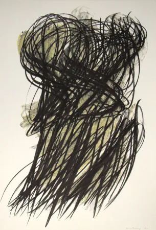 Lithograph Hartung - Pastel P. 1960-166