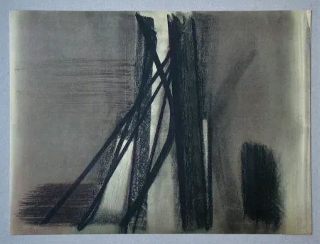 Lithograph Hartung - Pastel P.1953-10