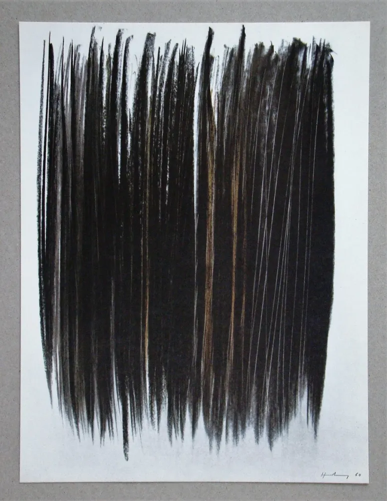 Lithograph Hartung - Pastel P.1960-76