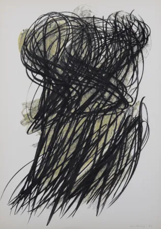 Lithograph Hartung - Pastels, Portfolio Peintres d'aujourd'hui, 1962 - Set of 9 offset lithographs in colors