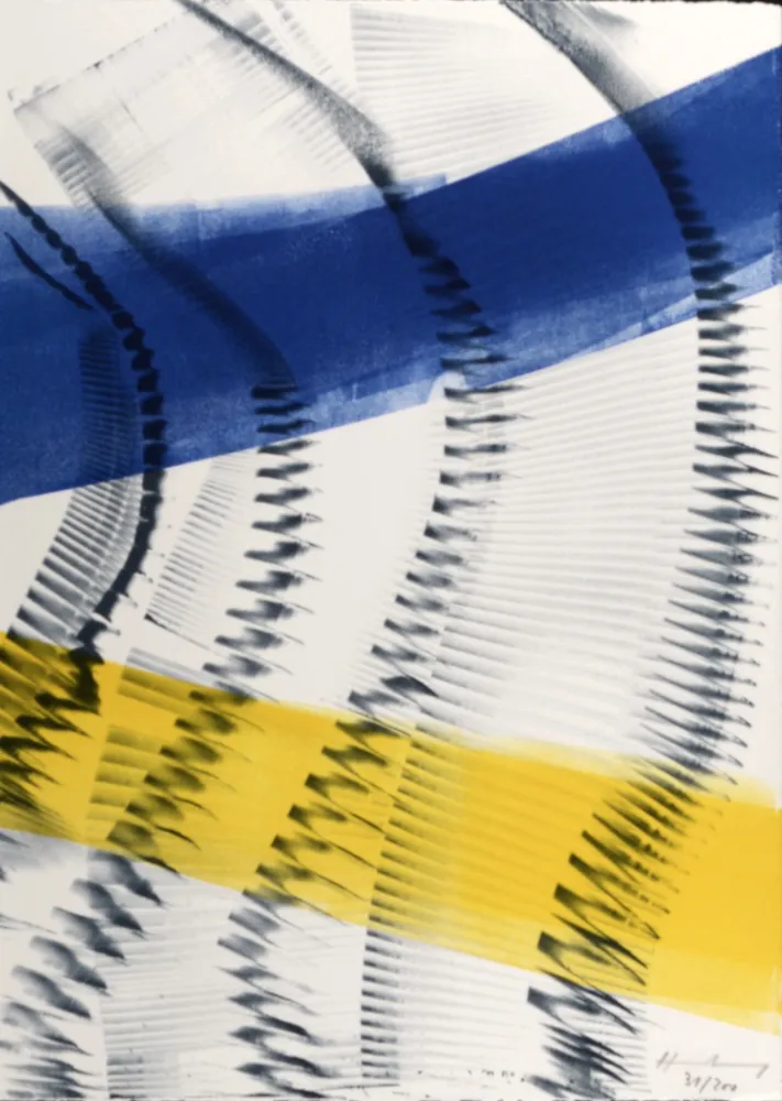 Lithograph Hartung - Peindre, 1974 - Hand-signed