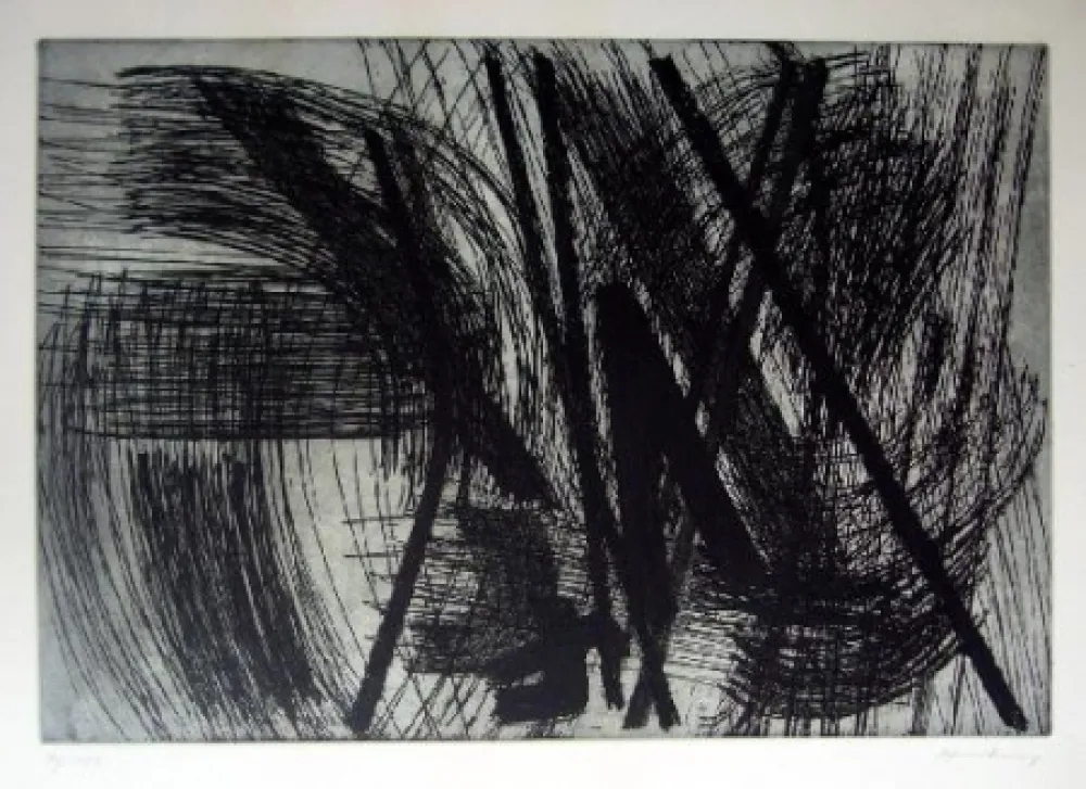 Etching Hartung - Sans titre