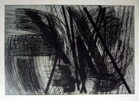 Etching Hartung - Sans titre