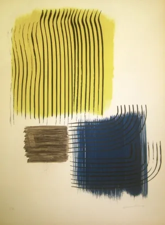 Lithograph Hartung - Untitled