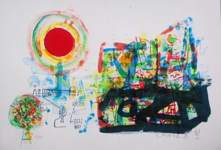 Lithograph Hasegawa - Aube