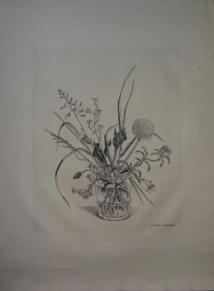 Drypoint Hasegawa - Fleurs de Printemps