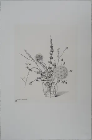 Etching Hasegawa - Fleurs des champs dans un verre (automne)